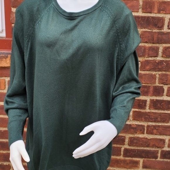Moda International crewneck green‎ sweater L - Picture 11 of 11